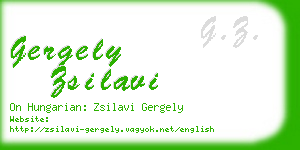 gergely zsilavi business card
